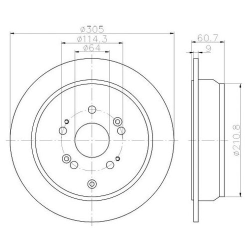 фото Тормозной диск textar 92162503 для honda cr-v ii,iii,iv,v, odyssey
