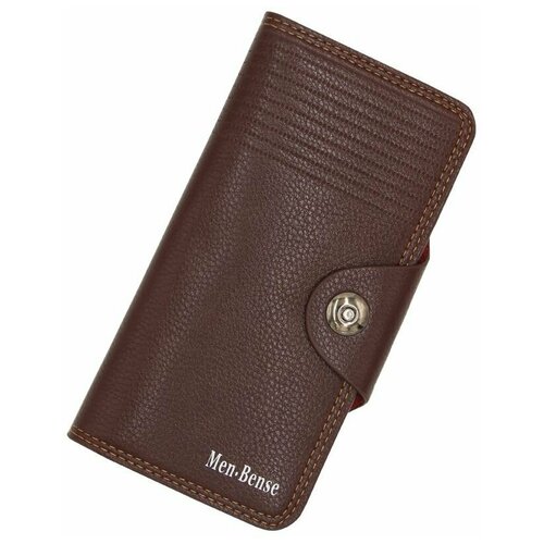 Кошелек Men Bense 0315290420, фактура тиснение, коричневый