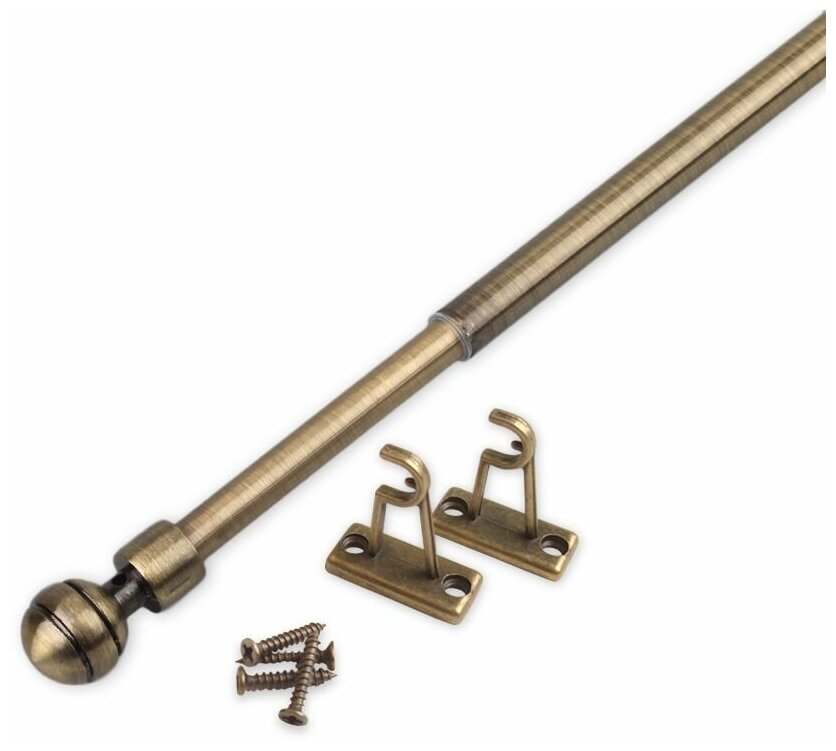 Мини-карниз OLEXDECO «Паола» Антик 40-60 см