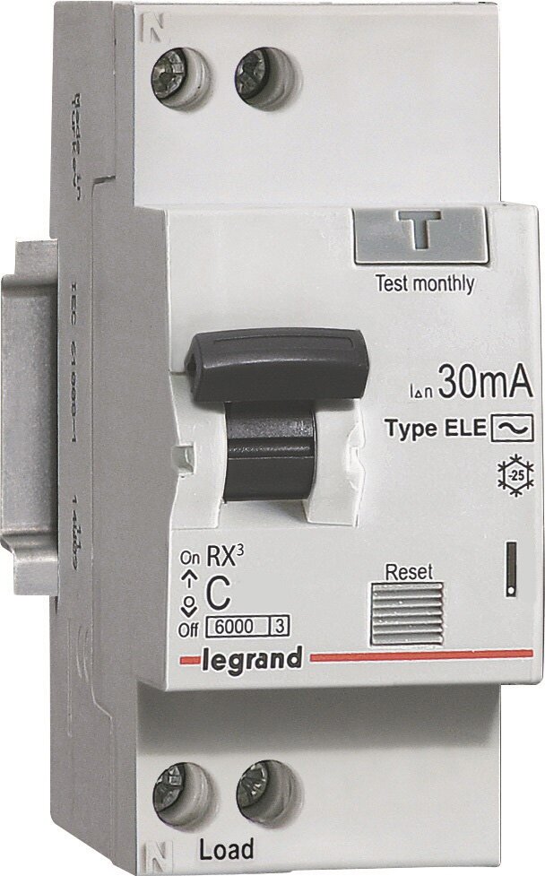 Legrand RX3 Дифференциальный автоматический выключатель 1P+Н 30мА 25А (AC) 419401