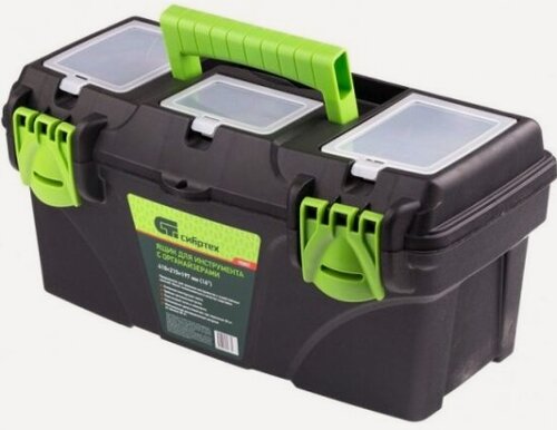 Изображение товара Ящик для инструментов Сибртех 90807, с органайзерами, 16”