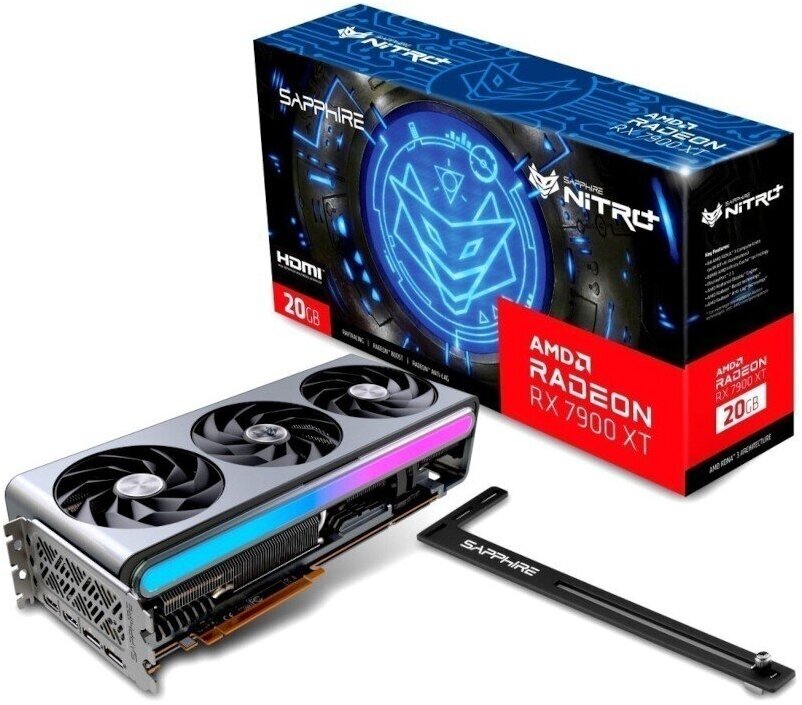 Видеокарта Sapphire Nitro+ AMD Radeon RX 7900 XT Gaming OC Vapor-X 2220Mhz PCI-E 20480Mb 20000Mhz 320 bit 2xDP 2xHDMI 11323-01-40G