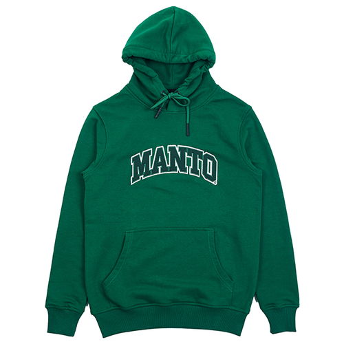 Худи спортивное Manto, размер L, зеленый толстовка guess силуэт свободный средней длины без карманов капюшон размер xs зеленый