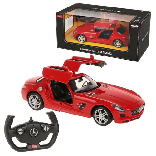 Машина р/у 1:14 Mercedes-Benz SLS AMG, цвет красный 27MHZ машина р у 1 24 mercedes benz sls amg красный rastar