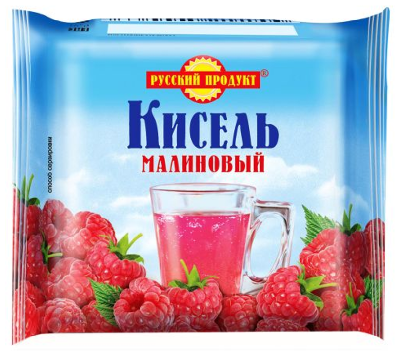 Упаковка 14 штук Кисель Русский продукт "Малиновый" брикет 190г