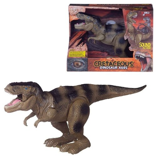 Динозавр Junfa Тираннозавр, звуковые эффекты, зеленый