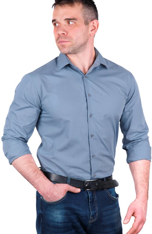 Рубашка WOMEN MEN, размер 40/182, серый