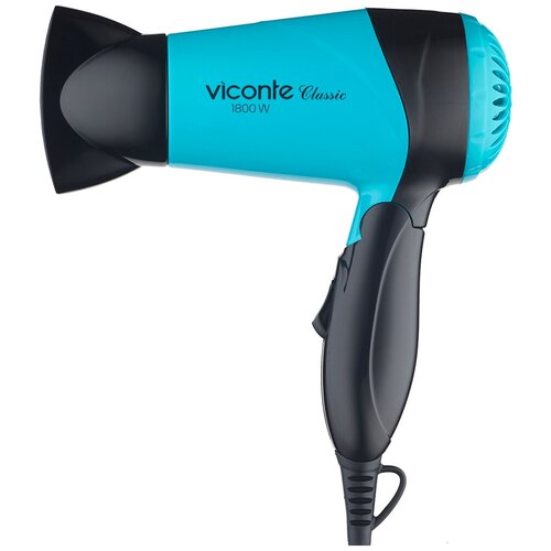 Фен Viconte VC-3745, бирюзовый фен viconte vc 3745 васильковый