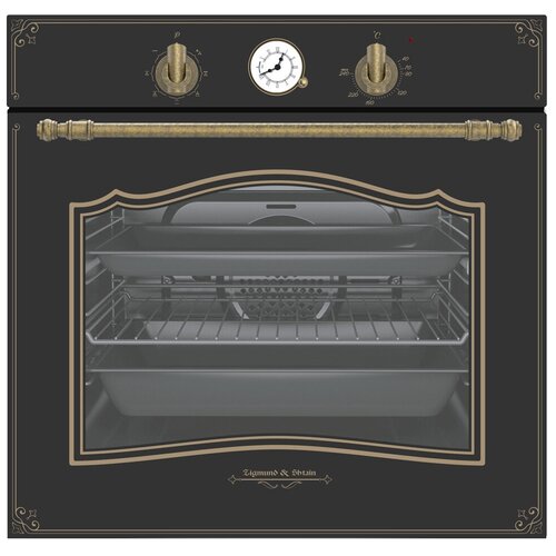 Духовой шкаф электрический Zigmund Shtain EN 129612 A черн62л грильконвекция Турция 4041000₽