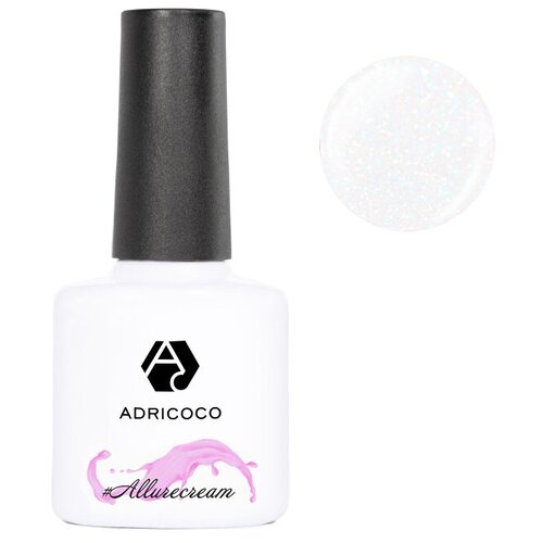 ADRICOCO гель-лак для ногтей Est Naturelle / #Allurecream, 8 мл, 40 г, 06 камуфлирующий молочный с шиммером