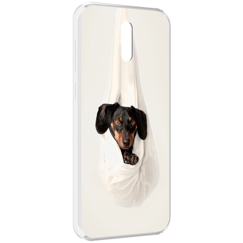 Чехол MyPads такса собака для Alcatel 3L (2019) задняя-панель-накладка-бампер чехол mypads боксер собака для alcatel 3l 2019 задняя панель накладка бампер