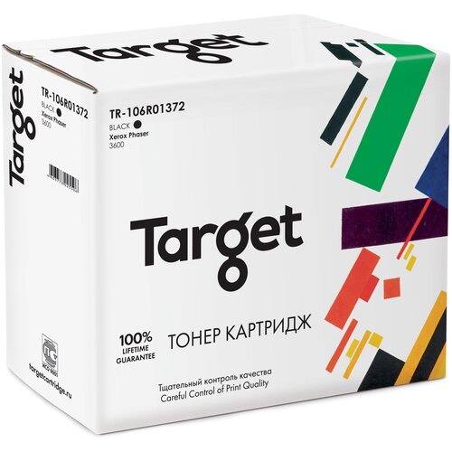 Картридж Target TR-106R01372, 20000 стр, черный for xerox phaser 3600 3600b 3600n 3600dn printer toner chip for xerox 106r01370 106r01371 106r01372 refill toner cartridge chip