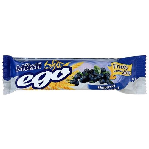 фото Злаковый батончик ego черника в йогурте