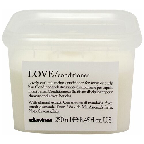 Davines LOVE Curl conditioner - Кондиционер для усиления завитка 250мл кондиционер для разглаживания завитка davines love conditioner lovely smoothing conditioner 250 мл