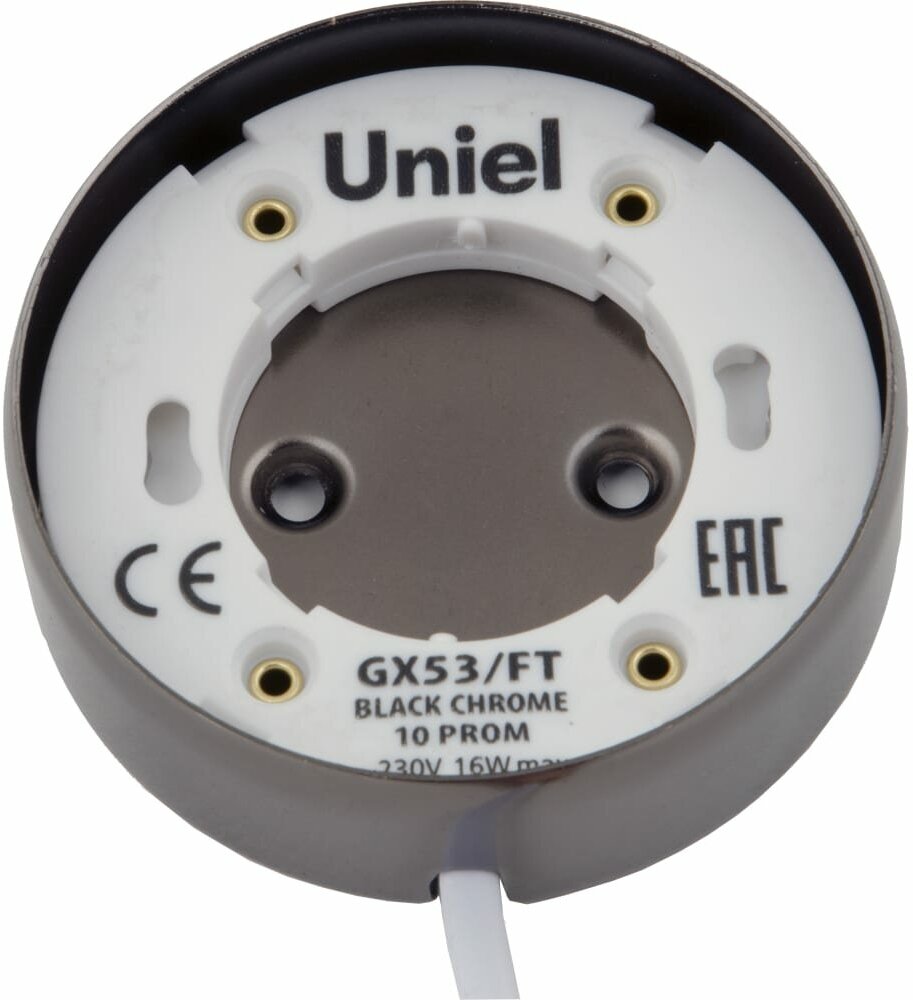 Накладной светильник Uniel GX53/FT BLACK CHROME 10 PROM
