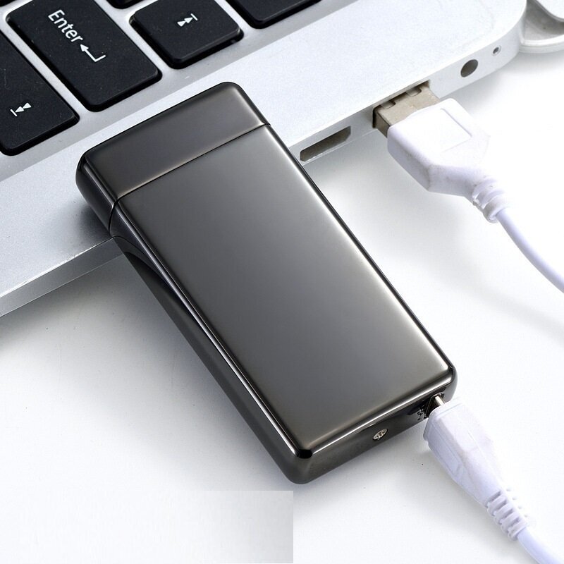 Зажигалка электрическая импульсная, двойная дуга с зарядкой USB