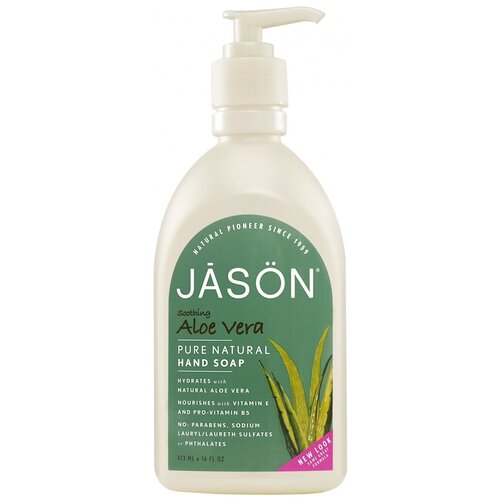 Жидкое мыло успокаивающее с экстрактом алоэ вера Jason Soothing Aloe Pure Natural Vera Hand Soap 473 мл