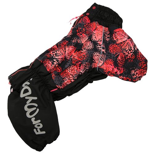 фото For my dogs комбинезон для собак бабочки черно/красный для девочек fw585-2018 f (b1) formydogs