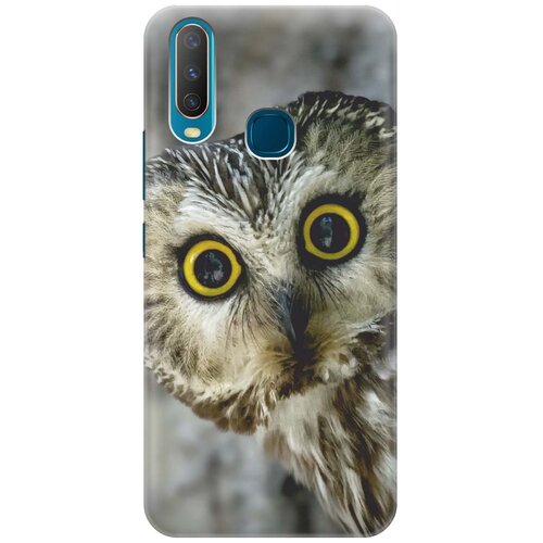 фото Re:pa накладка transparent для vivo y17 с принтом "удивленная сова"