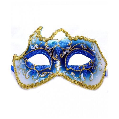 фото Синяя маска с золотой тесьмой giacometti