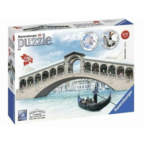 3D-пазл Ravensburger Мост Риальто в Венеции (216), арт.12518 12569 3d пазл тула мун биг бен 216 шт