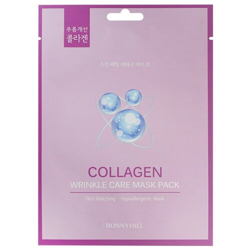 корея_bonny hill_маски д/лица_маска д/л антивозрастн. collagen23г 33D000001