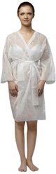 Халат кимоно SMS (люкс) с рукавами белый 5 шт/уп