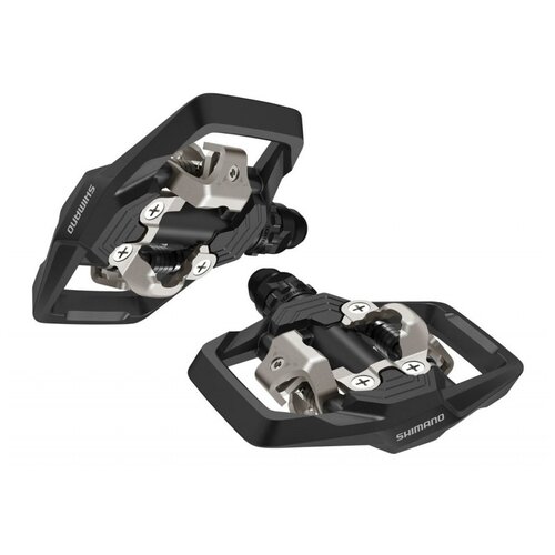 фото Педали велосипедные shimano me700 с шипами sh51 epdme700