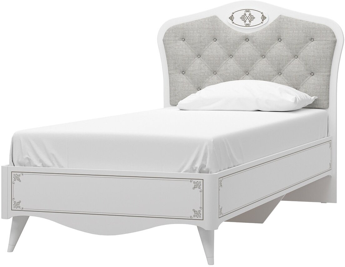 Кровать детская Hoff Элис, 90х200 см, цвет белый, серый