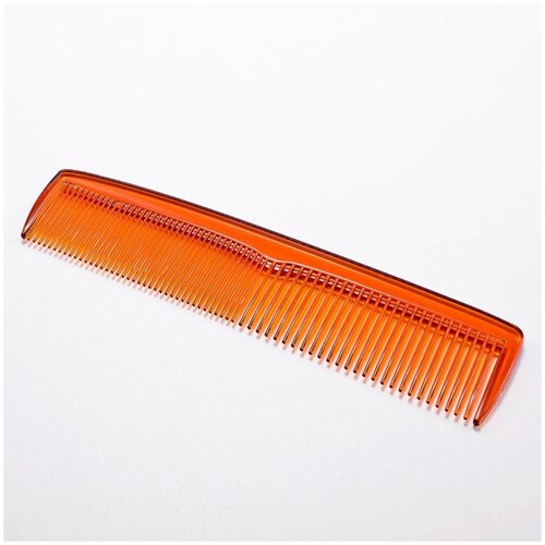 Расческа-гребень для волос, цвет оранжевый, длина 13 см, 1 шт.