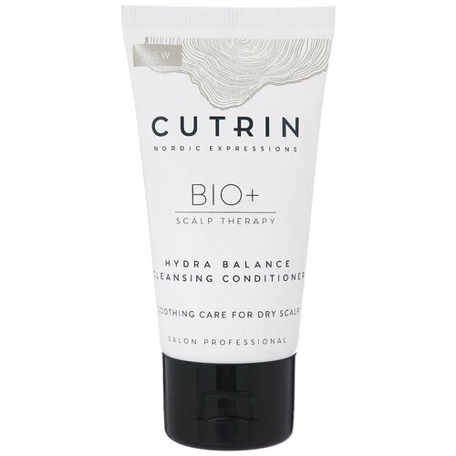 cutrin bio detox очищающая маска для кожи головы 75 мл Cutrin кондиционер BIO+ Hydra Balance Очищающий для увлажнения кожи головы, 50 мл
