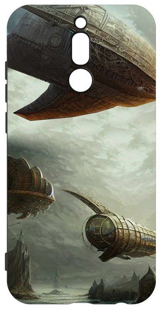 Чехол-накладка Krutoff Soft Case Воздушный стимпанк для Xiaomi Redmi 8 черный