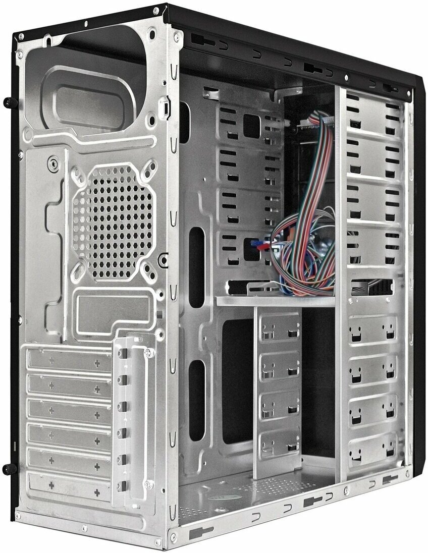 Корпус ATX Exegate UN-605B EX283220RUS miditower, без БП, 2*USB, Audio, замок блокировки кнопки питания, black - фото №2