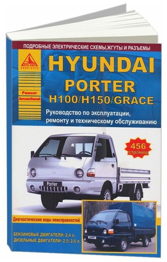 Hyundai Porter H 100 / H 150/ Grace с бензиновыми и дизельными двигателями. Эксплуатация. Ремонт