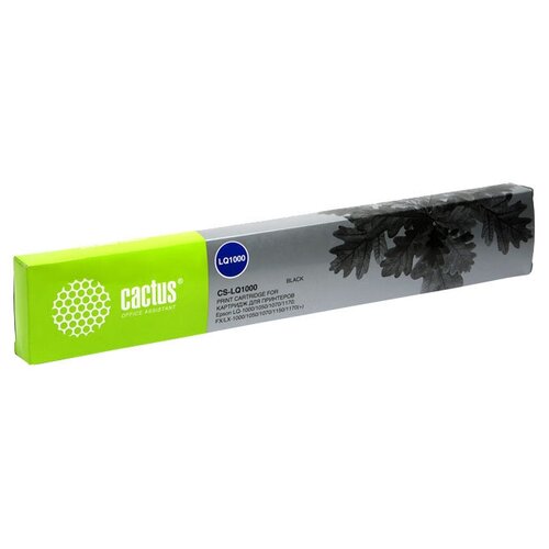 Картридж cactus CS-LQ1000, 2200000 стр, черный картридж hi black для epson fx 100 1000 105 1050 1170 lx 1000 1050 mx 100 bk 10м черный 10 метров страниц