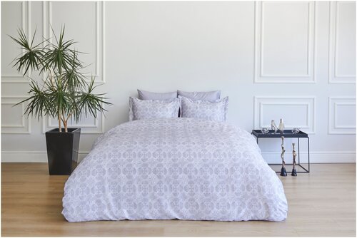 Комплект постельного белья Soft cotton MARCELLA серый (Евро)