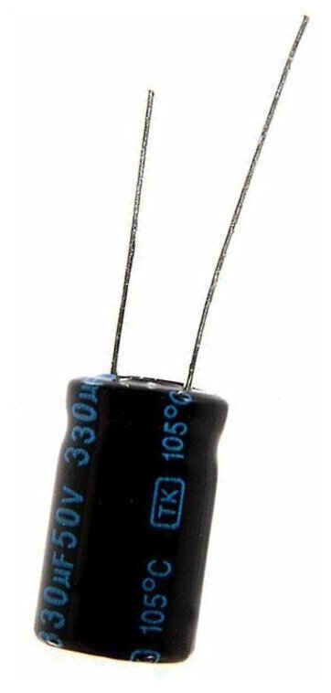 Capacitor / Конденсатор электролитический 330x50 (10x16) TK Jamicon 105C