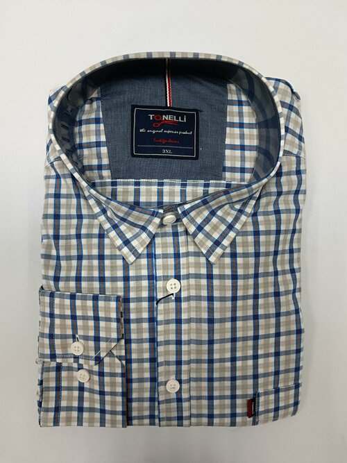Рубашка Tonelli, размер 5XL(68), синий