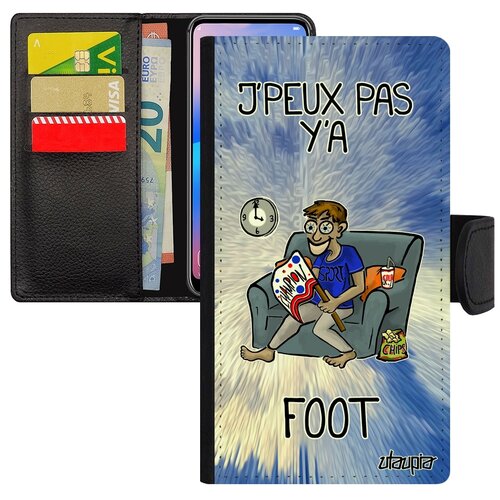 фото Чехол книжка на мобильный apple iphone se 2020, "не могу - смотрю футбол!" игра карикатура utaupia