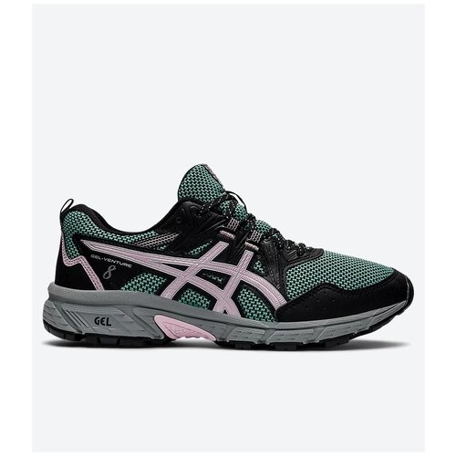 фото Кроссовки asics, размер 8us (39.5eu), зеленый, бирюзовый