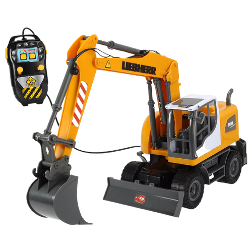 Экскаватор Dickie Toys 3728000, 50 см, желтый/серый машины dickie экскаватор liebherr 40 см