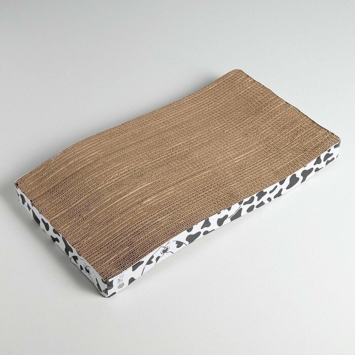Когтеточка из картона с кошачьей мятой Moo-meow, волна, 22 х 45 см - фотография № 5