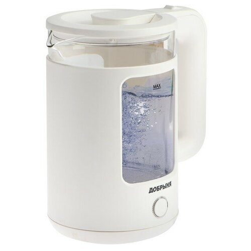 Добрыня Чайник электрический Добрыня DO-1259W стекло 15 л 2200 Вт белый 265400₽