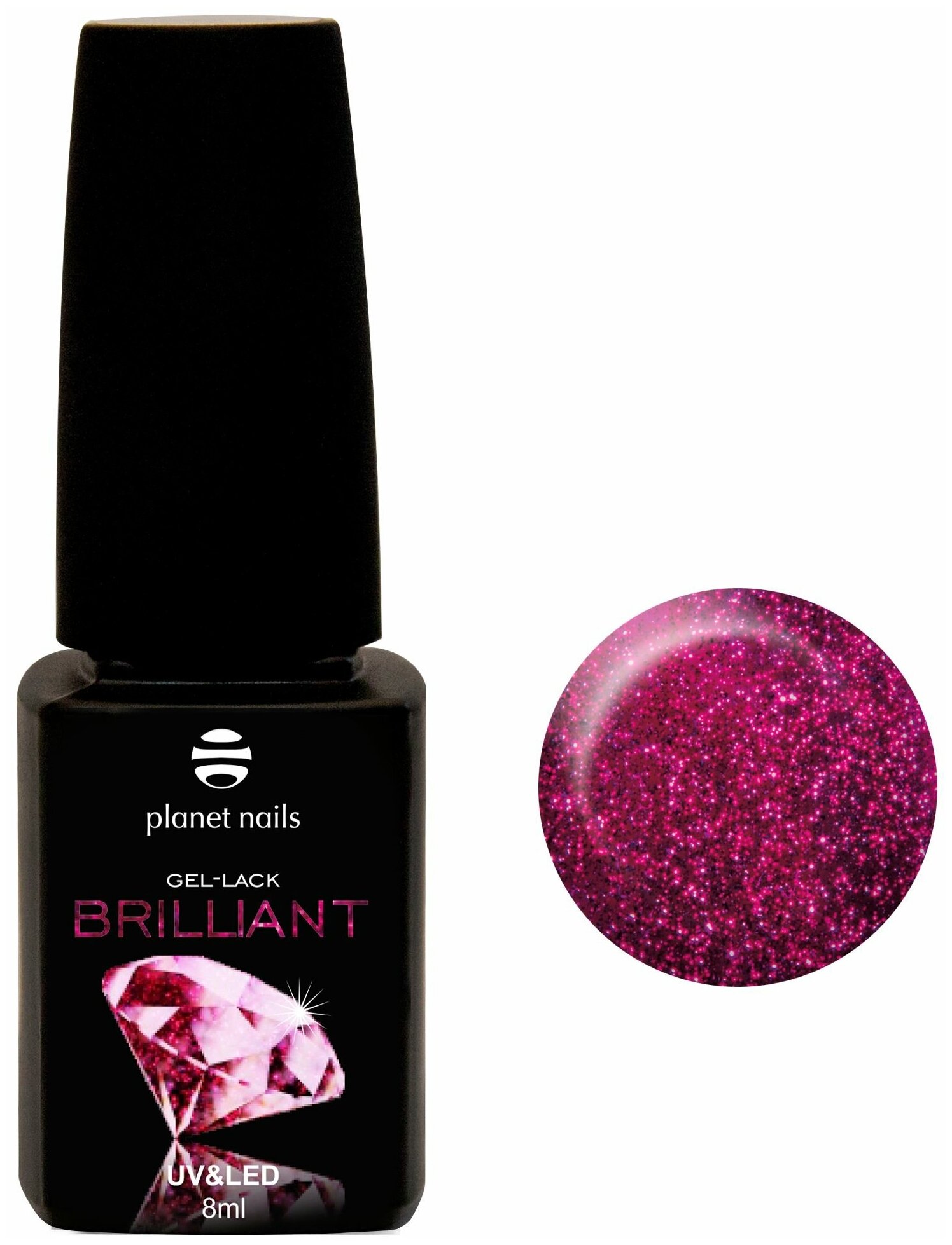 Гель-лак для ногтей Planet Nails Brilliant 708 «Красный», 8 мл