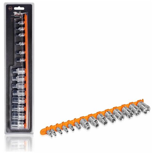 фото Набор головок torx e4-e24 на подвесе 14 предметов airline