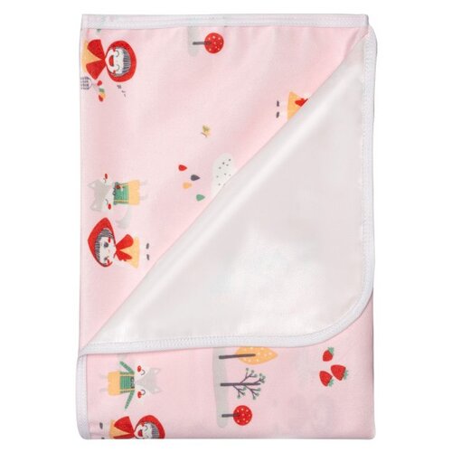 Наматрасник непромокаемый теплый из ультрасофта Красная шапочка 120х60 см