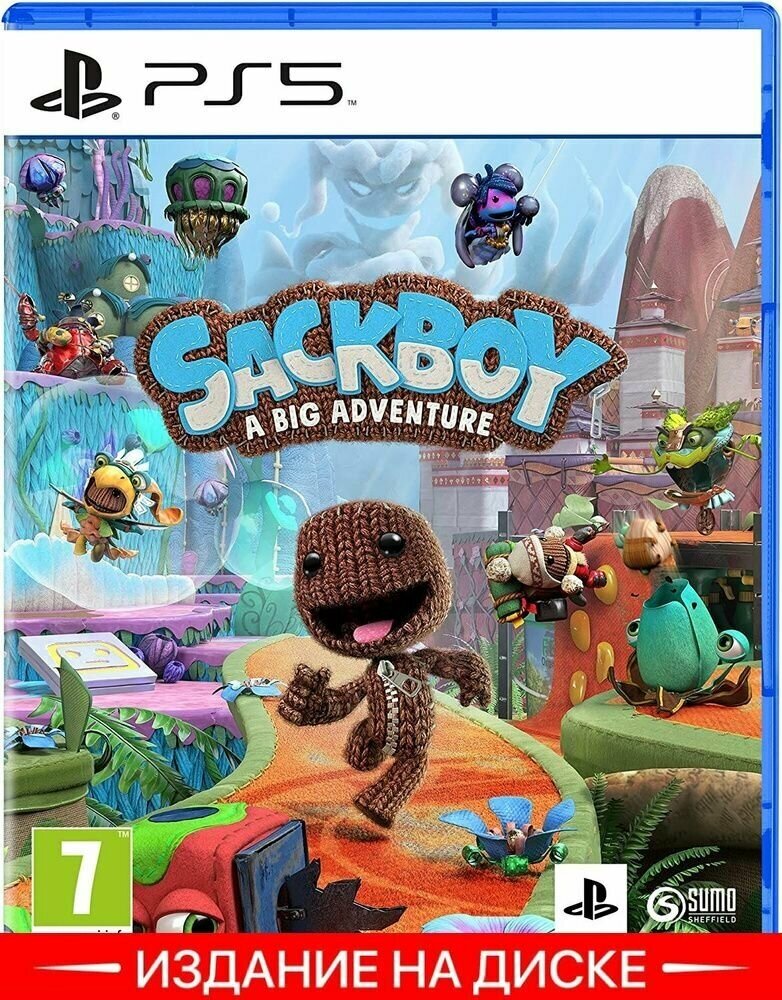 Игра Sackboy A Big Adventure (Сэкбой Большое приключение) для PS5 (диск, русская oзвучка)