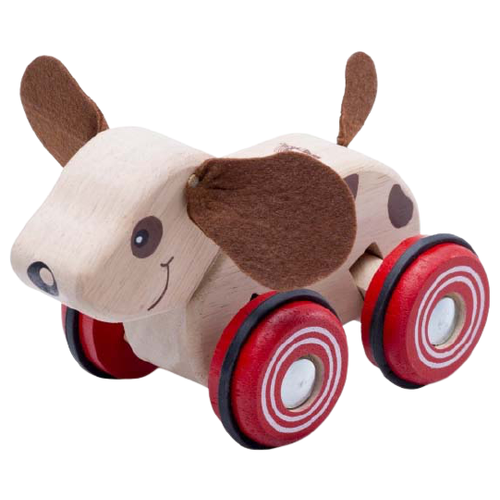 Каталка-игрушка Wonderworld Щенок на прорезиненных колесах