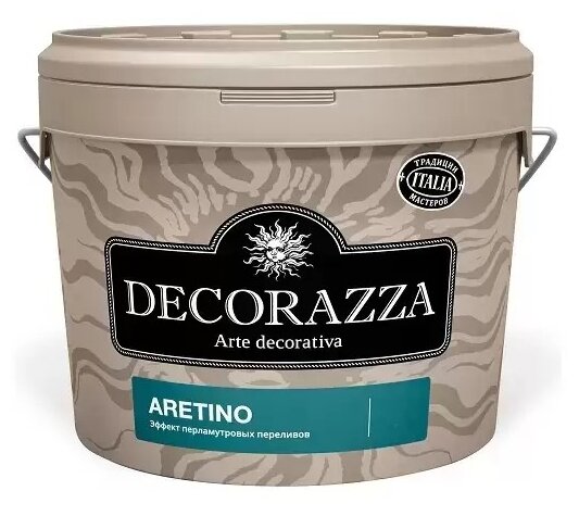 Декоративная штукатурка с эффектом перламутровых переливов Decorazza Aretino (1л) AR 10-37