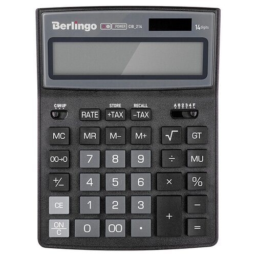 Калькулятор бухгалтерский Berlingo City Style CIB_214 черный/серый
